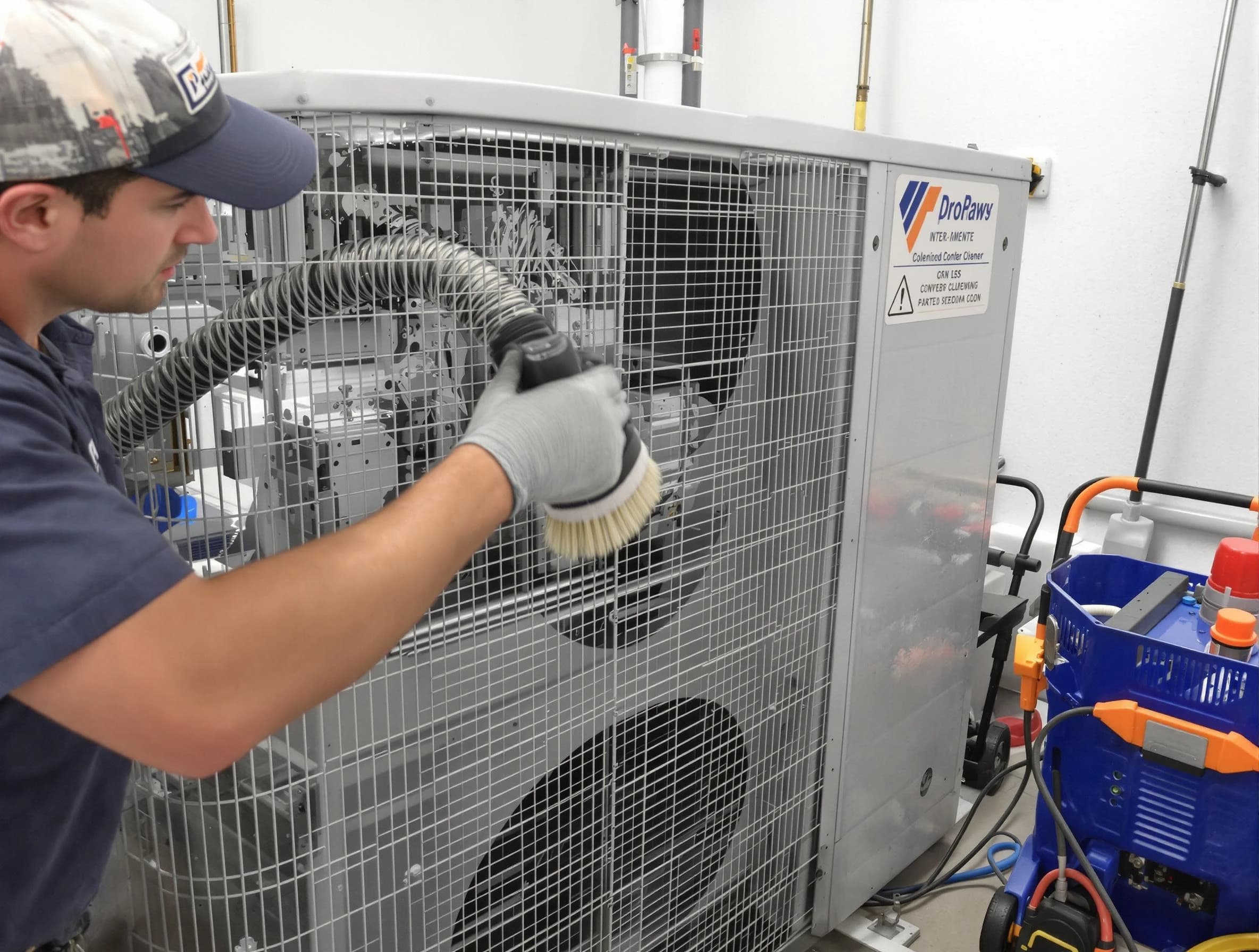 Shelbyville Air Duct Cleaning specialist performing precision AC coil cleaning for improved system performance in Shelbyville