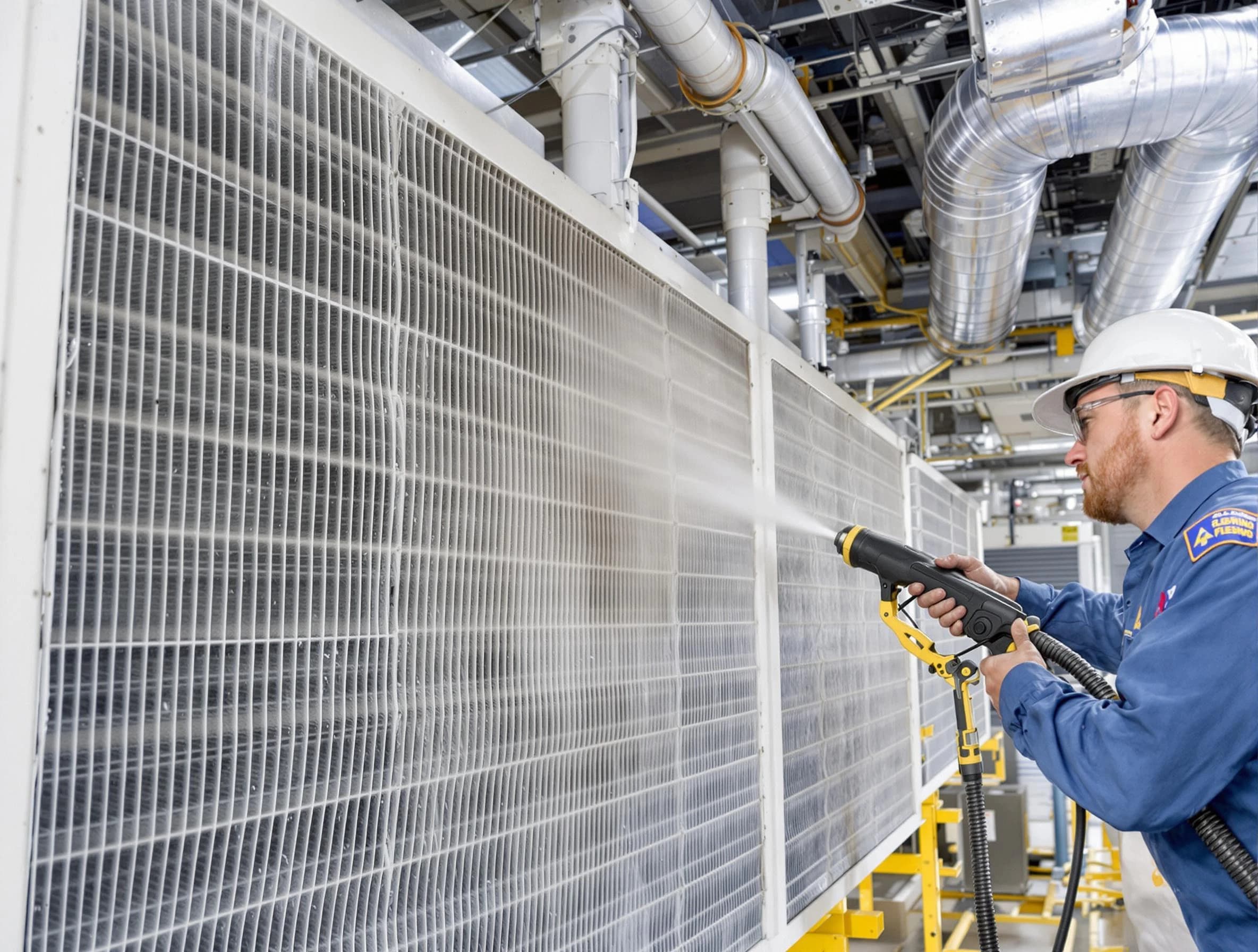 Professional commercial coil cleaning by Shelbyville Air Duct Cleaning in Shelbyville