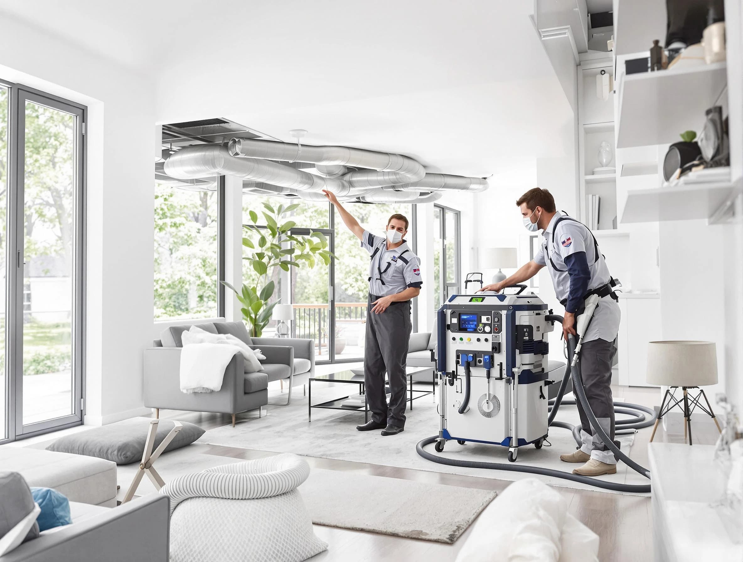 Shelbyville Air Duct Cleaning professional conducting pure air duct cleaning with state-of-the-art equipment in Shelbyville