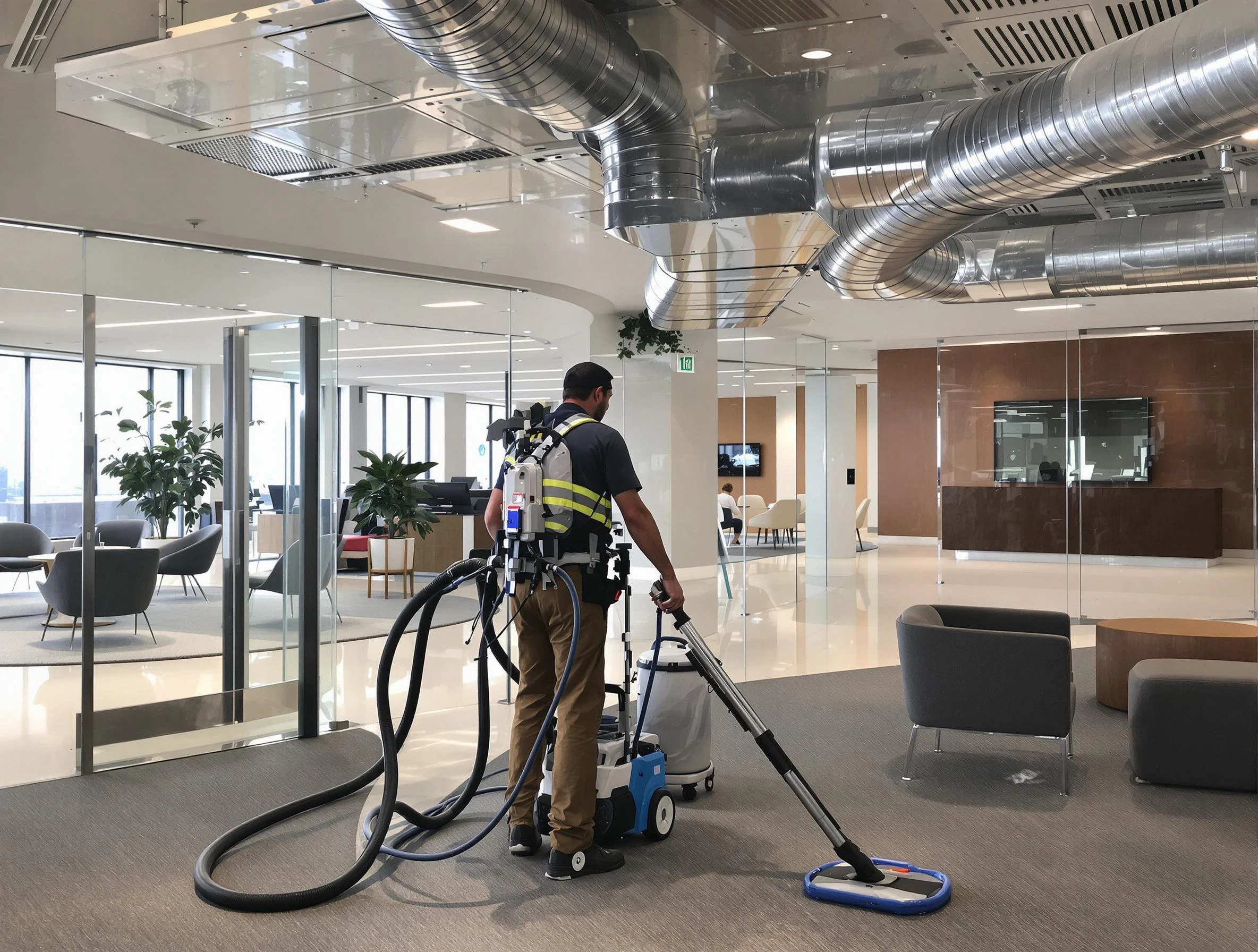 Commercial duct cleaning service by Shelbyville Air Duct Cleaning in Shelbyville
