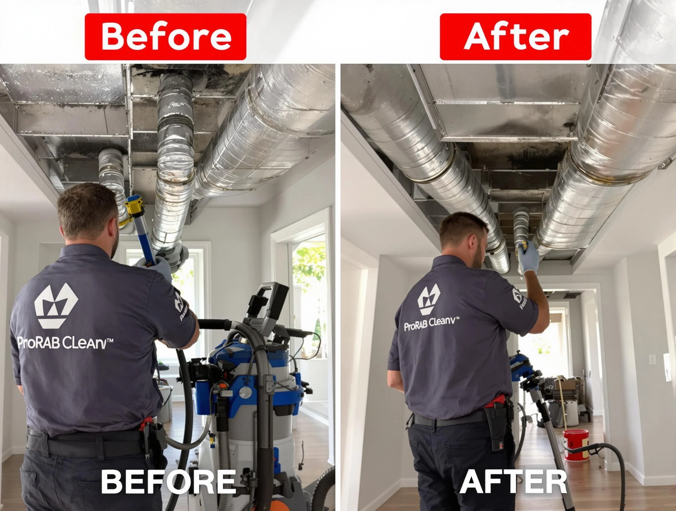 Shelbyville Air Duct Cleaning expert performing thorough residential duct cleaning in a Shelbyville home